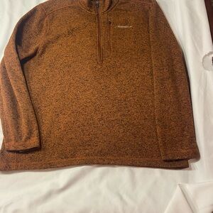 Eddie Bauer Men's Quarter-Zip Sweater in Rich Brown